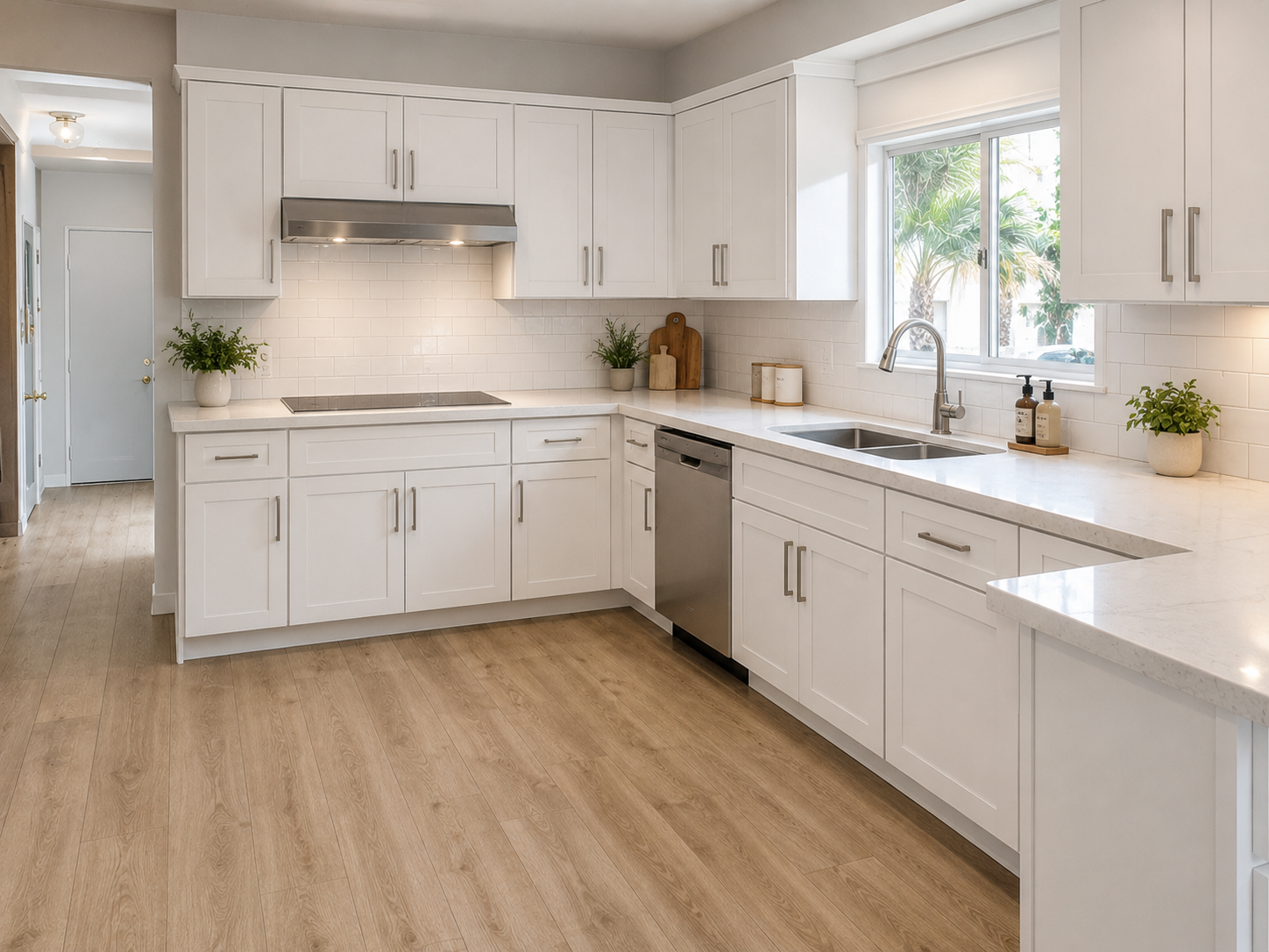 After: remodeled kitchen by Barak Construction